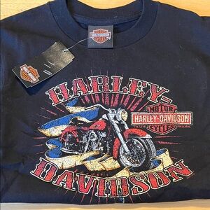 Harley-Davidson Black Tee Kids Vintage NWT
